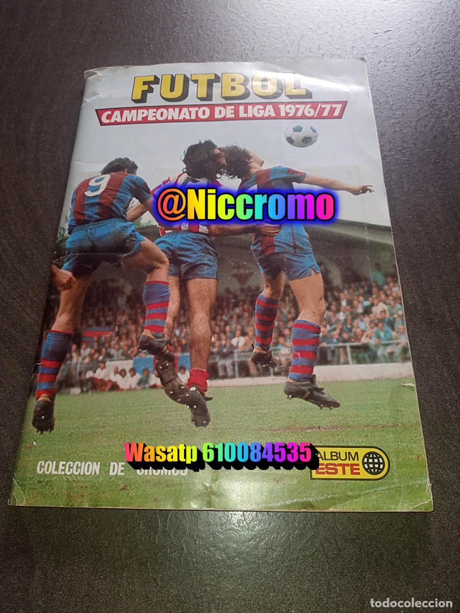 Collezionismo sportivo: ediciones este 1976 1977 album &rdquo;completo&rdquo; con 10 fichajes copiados ver fotos 76 77 panini niccromo