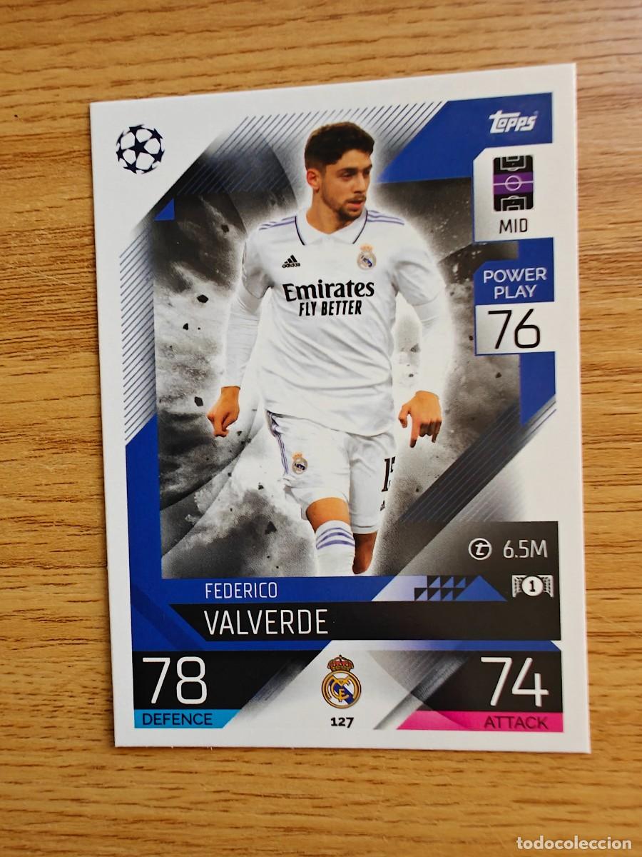 Coleccionismo deportivo: Federico Valverde 127 Match Attax 22 23 Real Madrid 2022 2023