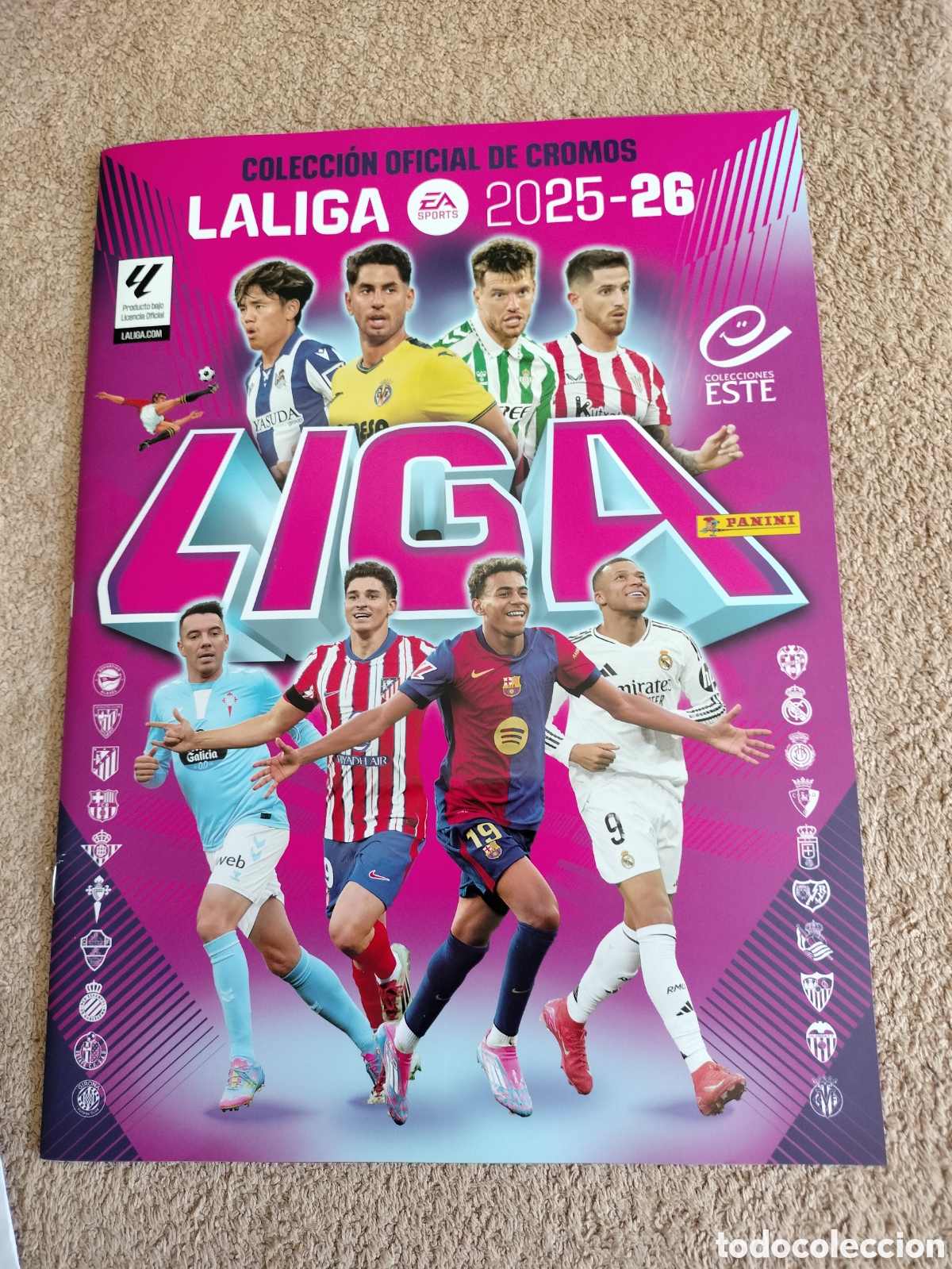 Coleccionismo deportivo: Album vac&iacute;o plancha la liga 2025-26