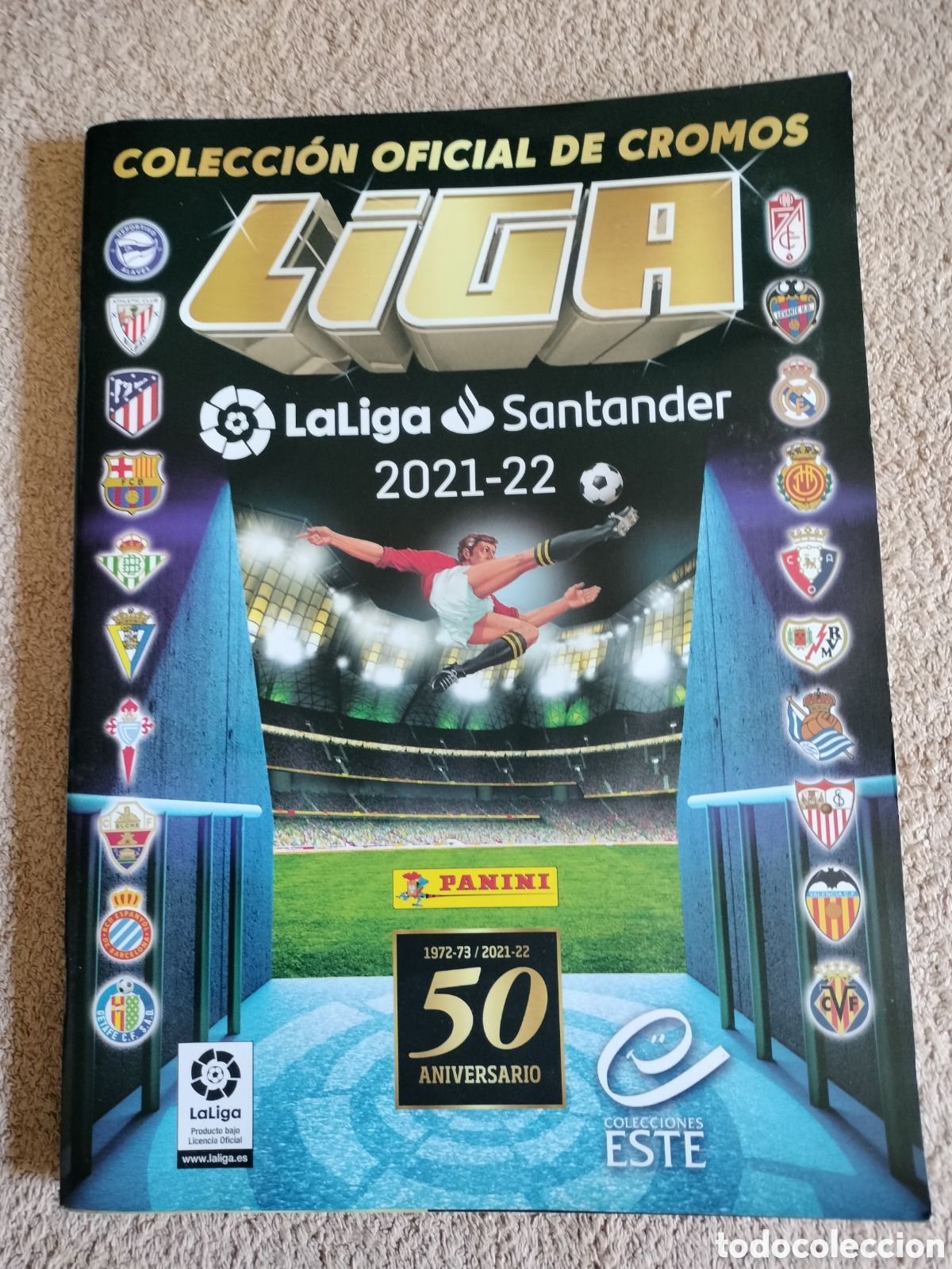 Coleccionismo deportivo: Album vac&iacute;o la liga Santander 2021-23 50 aniversario
