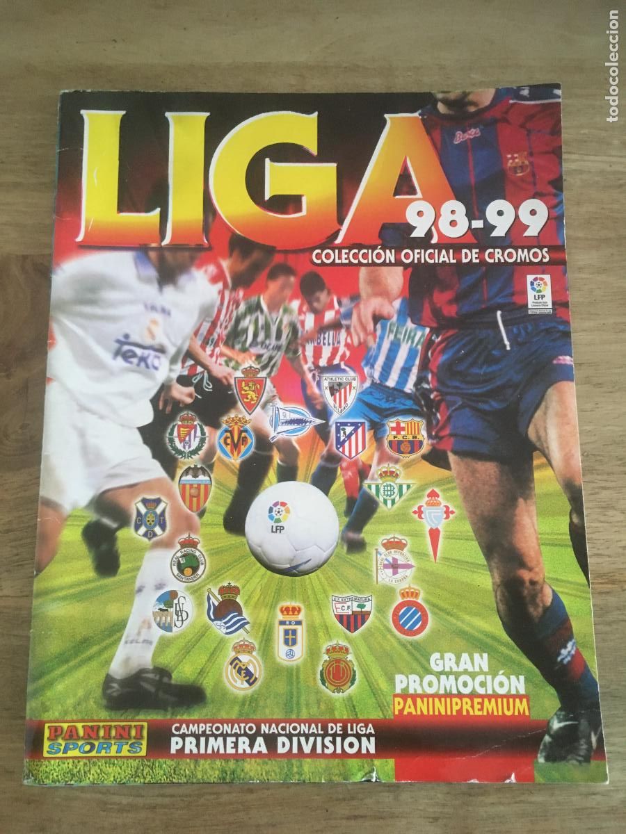Collezionismo sportivo: liga 98 99 1998 1999 panini album de cromos incompleto muy buen estado