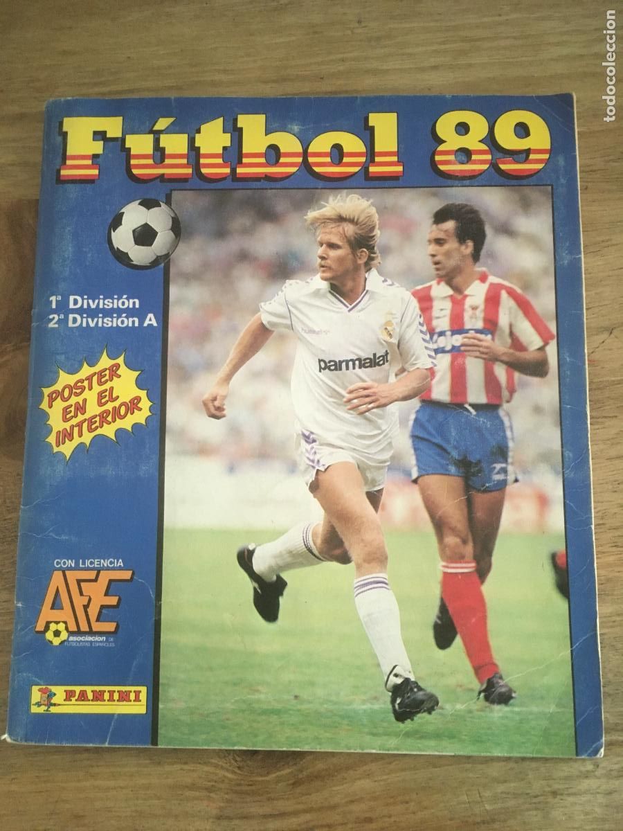 Sports collectibles: futbol 89 panini album de cromos incompleto faltan 14 cromos