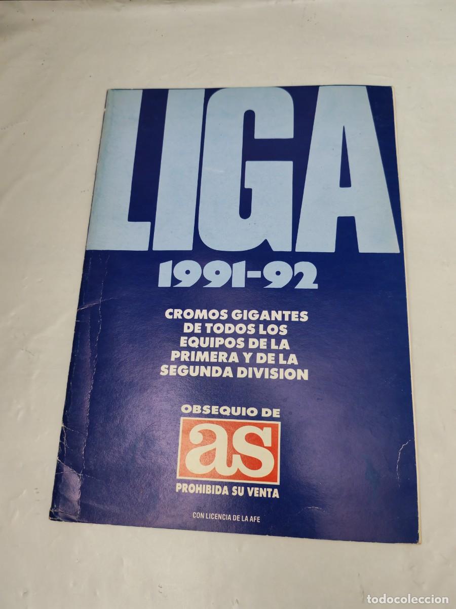 Collezionismo sportivo: Liga 1991-92: 38 cromos (de 40) + Escuela de f&uacute;tbol, por Gento: 76 cromos (de 80) INCOMPLETO