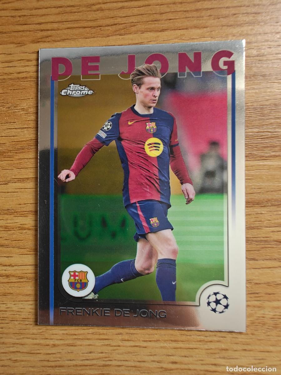 Coleccionismo deportivo: Frenkie De Jong 172 Topps Chrome 24 25 Barcelona 2024 2025