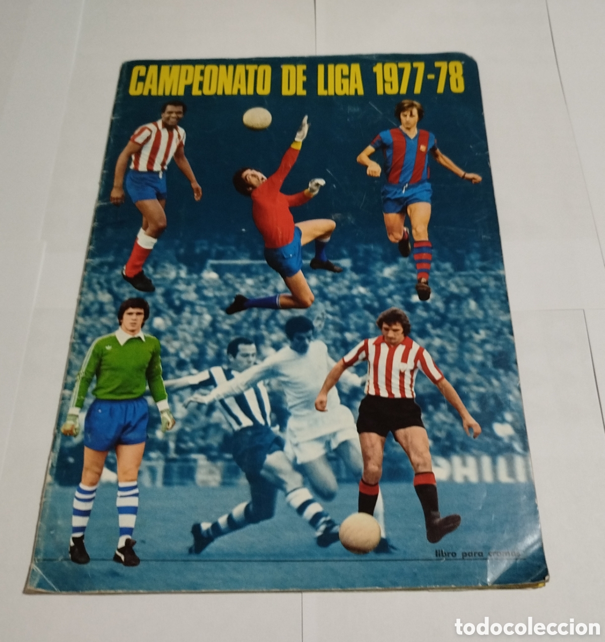 Colecionismo desportivo: ALBUM + POSTER CAMPEONATO DE LIGA 1977 1978 77/78 FHER DISGRA NO COMPLETO CROMOS CRUYFF EN PORTADA