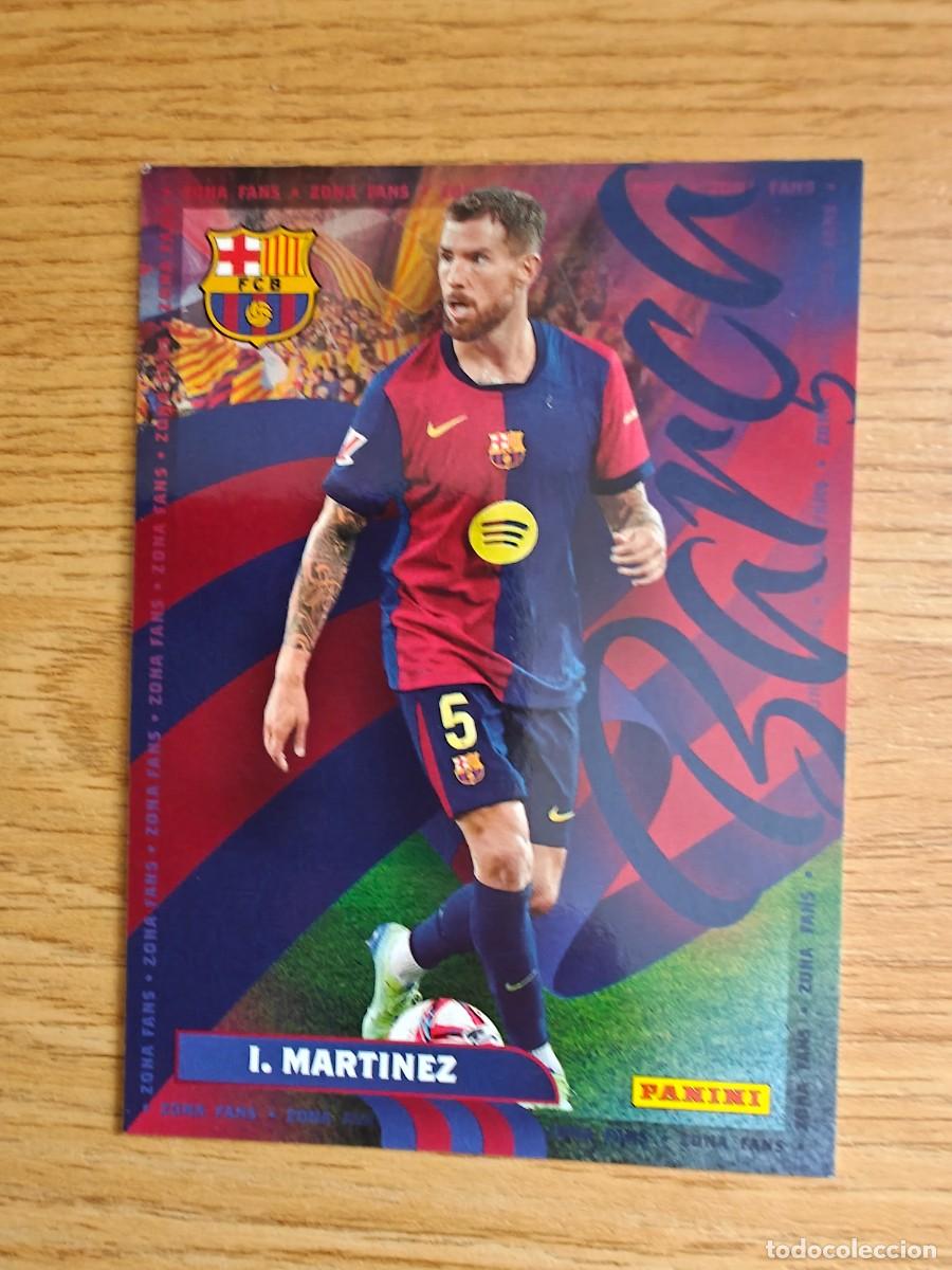 Coleccionismo deportivo: &Iacute;&ntilde;igo Mart&iacute;nez 35 Panini Club Barcelona 24 25 Zona Fans 2024 2025