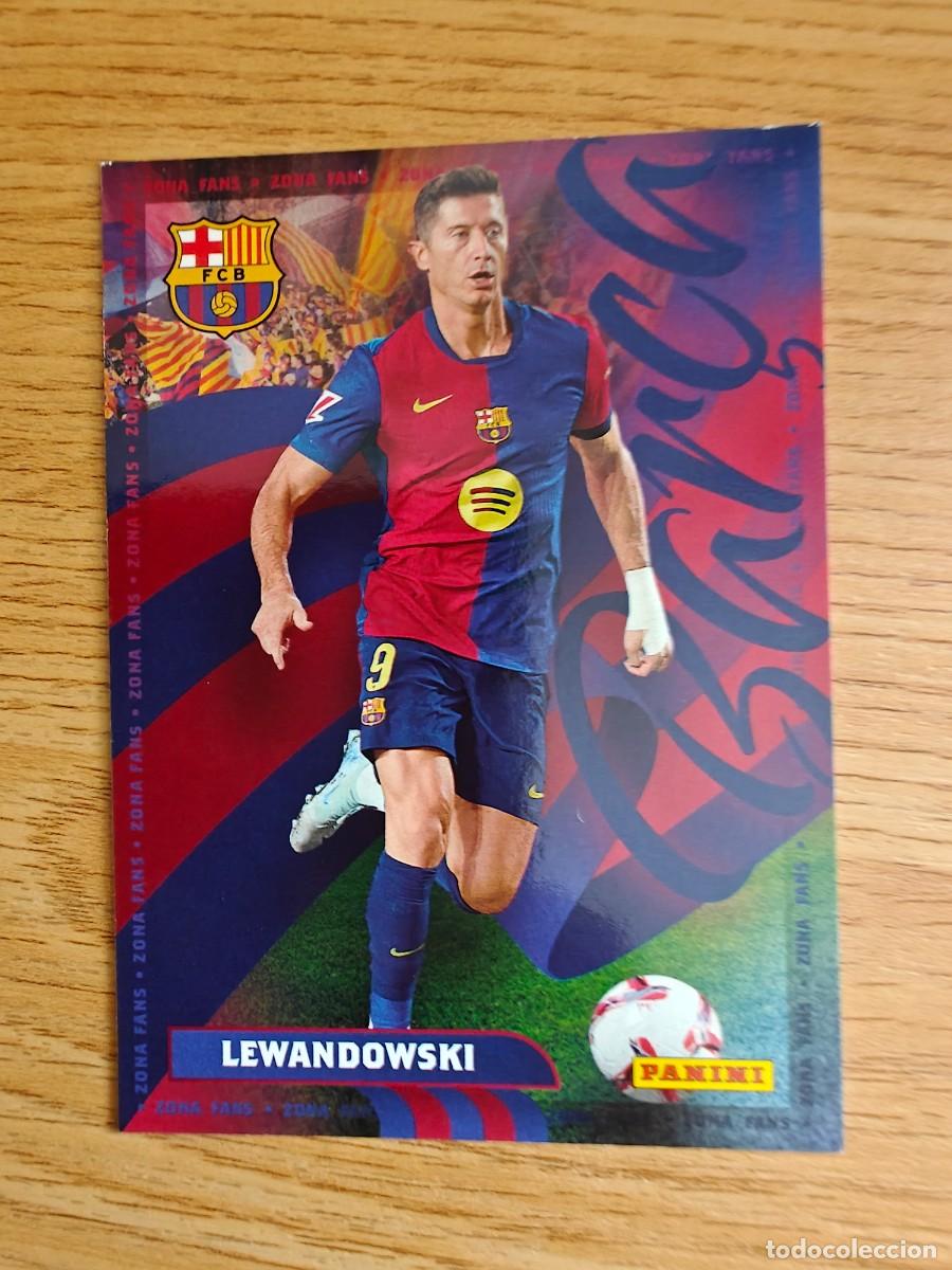Coleccionismo deportivo: Robert Lewandowski 44 Panini Club Barcelona 24 25 Zona Fans 2024 2025