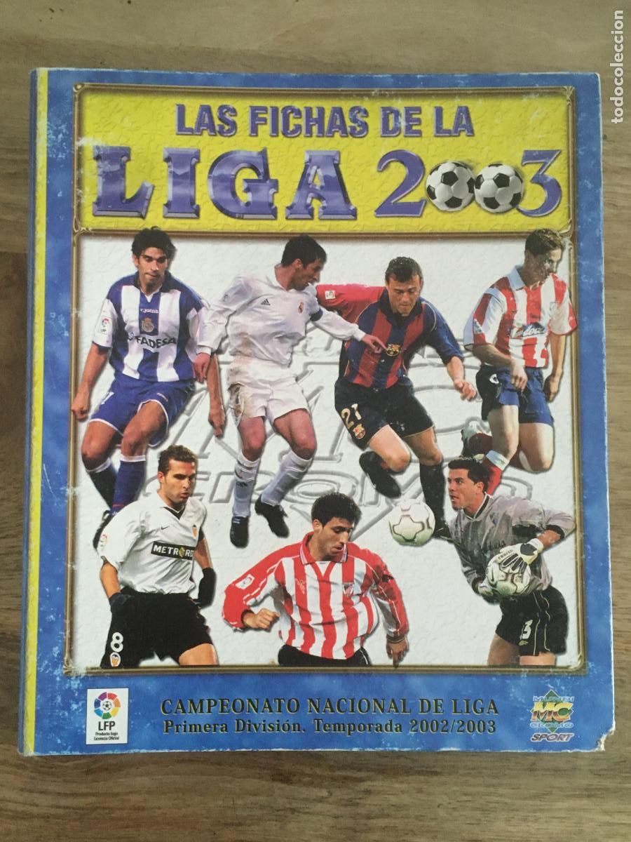 Colecionismo desportivo: las fichas de la liga 2003 mundicromo album de cromos con 489 fichas cromos nuevos de sobre