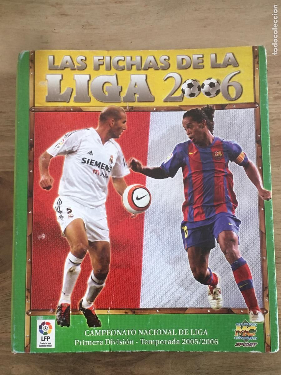 Colecionismo desportivo: las fichas de la liga 2006 mundicromo album de cromos con 493 fichas cromos nuevos de sobre