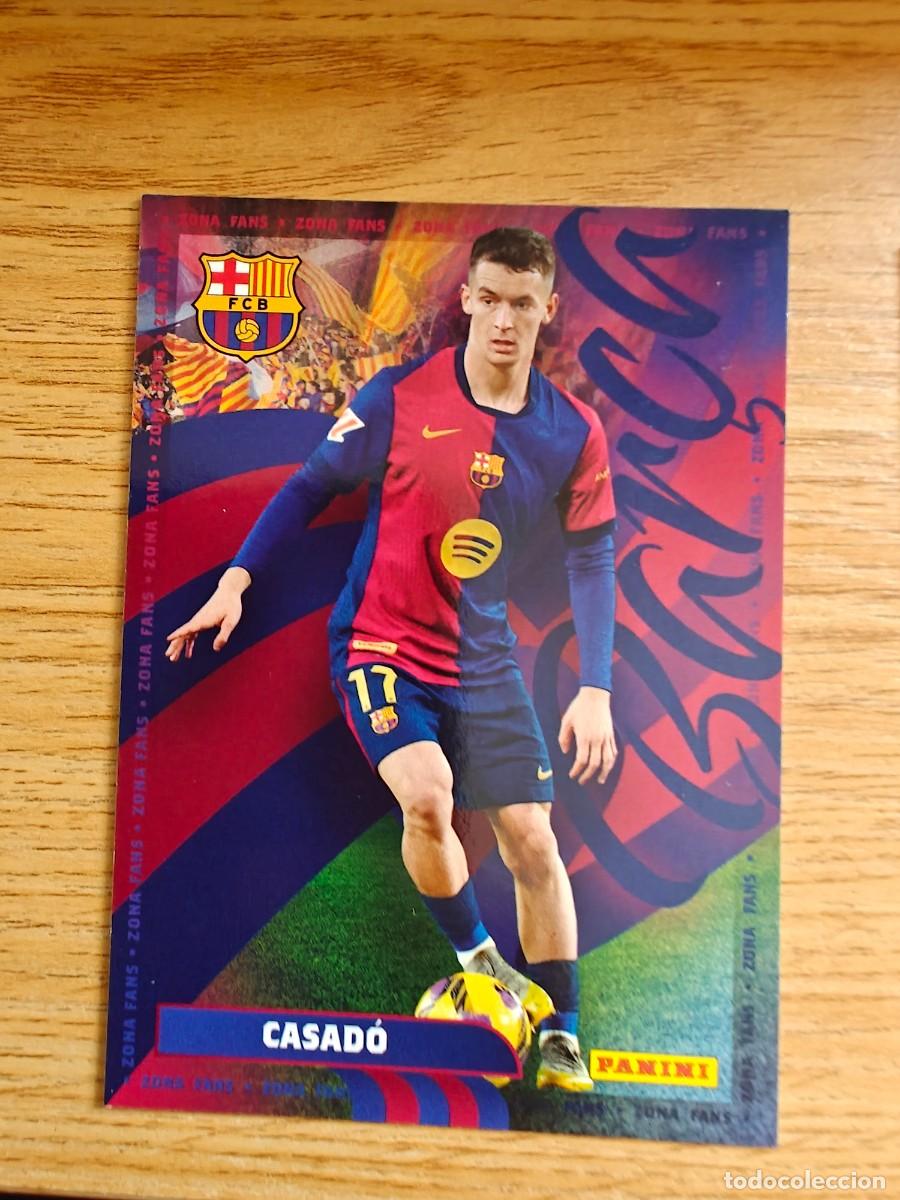 Coleccionismo deportivo: Marc Casad&oacute; 39 Panini Club Barcelona 24 25 Zona Fans 2024 2025