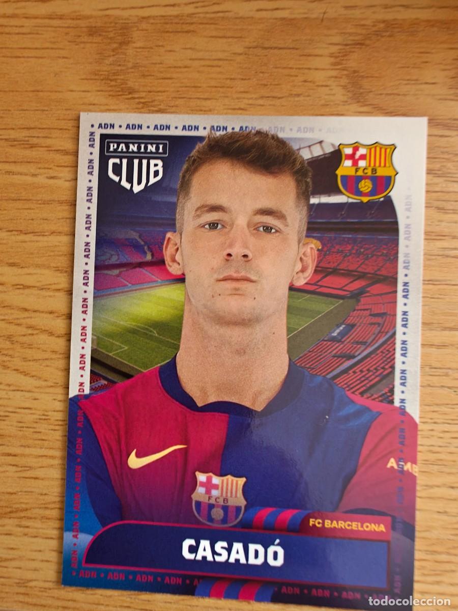 Coleccionismo deportivo: Marc Casad&oacute; 19 Panini Club Barcelona 24 25 Forza Barsa 2024 2025
