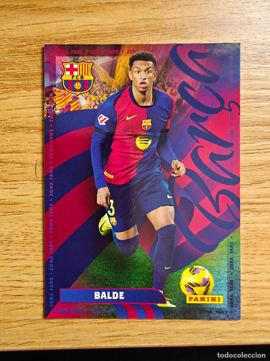 Coleccionismo deportivo: Alejandro Balde 37 Panini Club Barcelona 24 25 Zona Fans 2024 2025