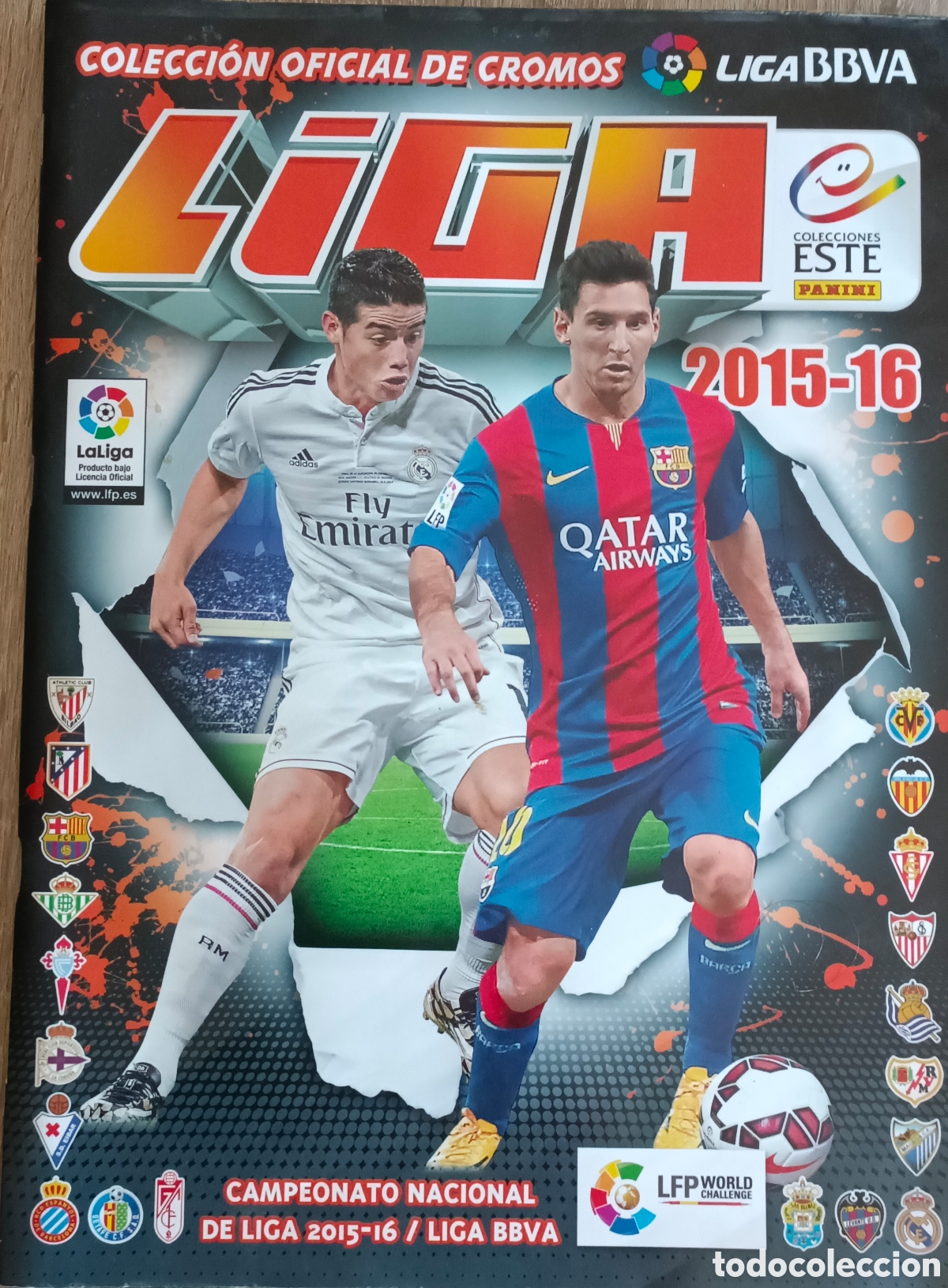 Coleccionismo deportivo: &Aacute;lbum liga Panini 15 -16