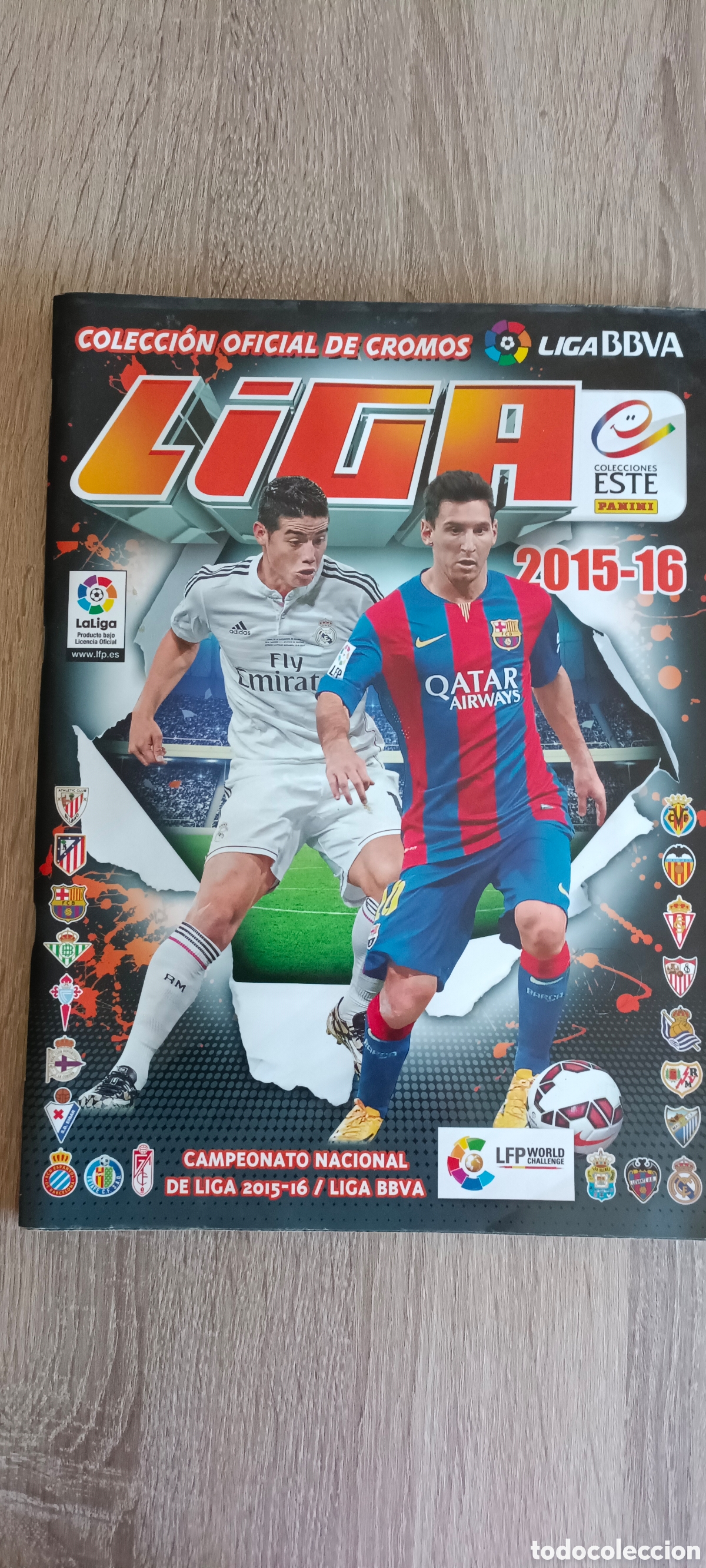 Coleccionismo deportivo: &Aacute;lbum liga Panini 15 -16