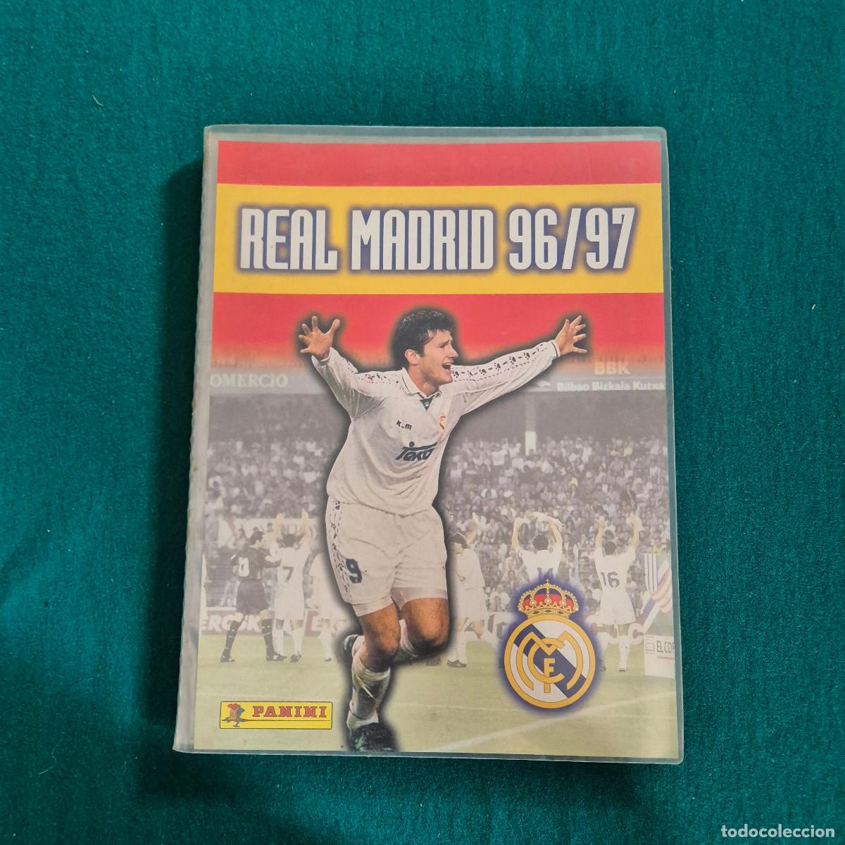 Colecionismo desportivo: REAL MADRID 96 97 1996 1997 PANINI ALBUM CON 98 CARDS