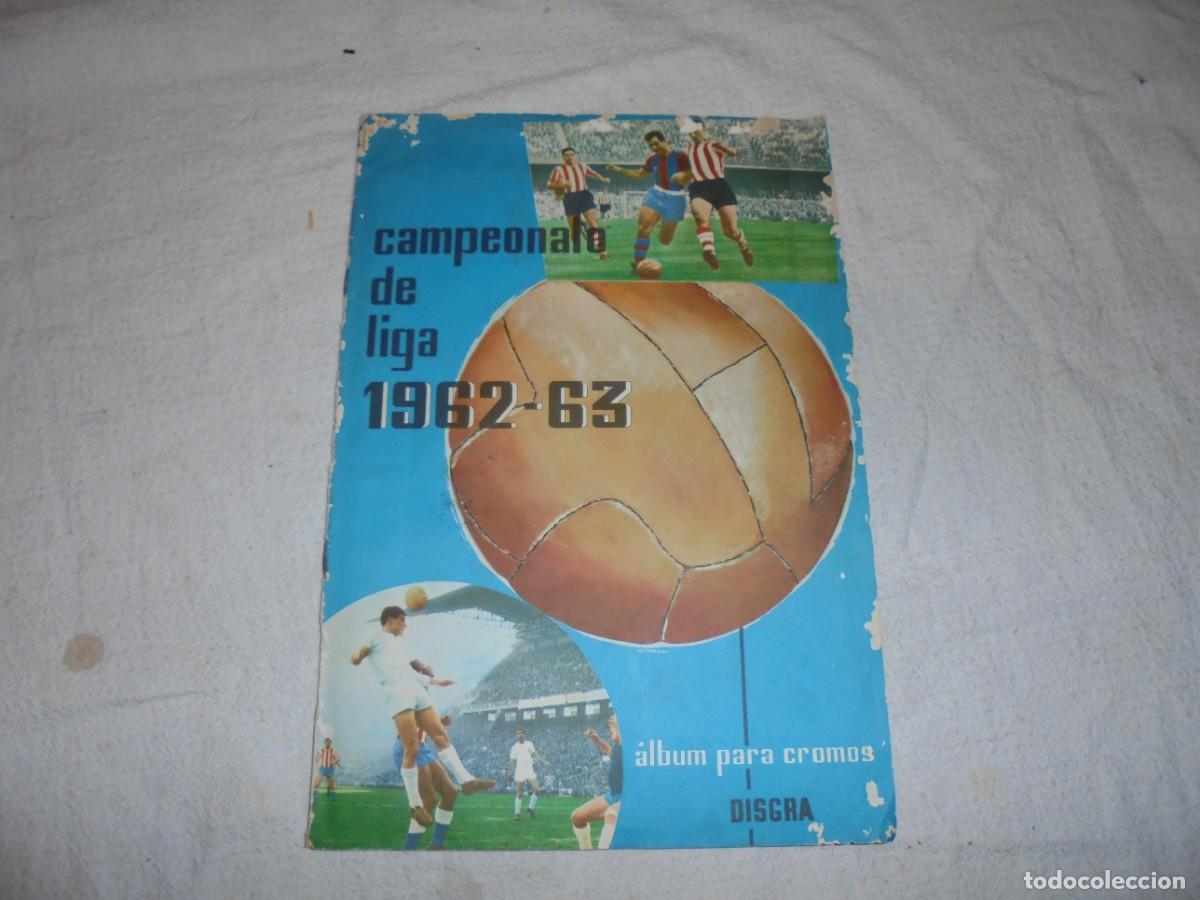 Colecionismo desportivo: magnifico album antiguo de futbol disgra campeonato de liga 1962-63 faltan solo 10 cromos