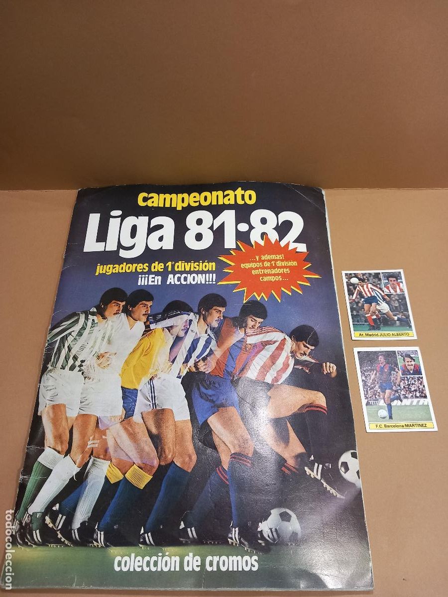 Coleccionismo deportivo: ALB&Uacute;M DE CROMOS F&Uacute;TBOL LIGA 81-82 EDICIONES ESTE CON ALGUNOS COLOCAS - INCOMPLETO - (G)
