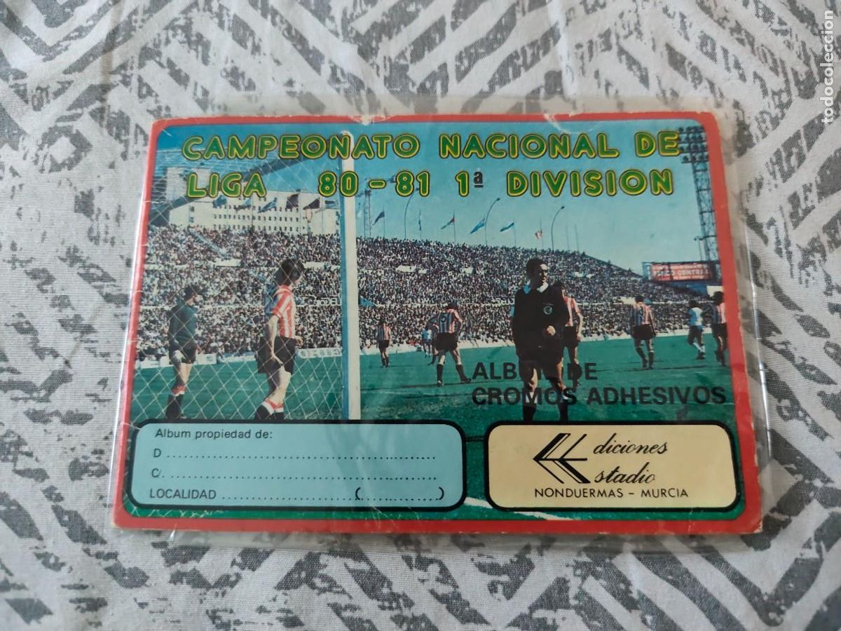 Coleccionismo deportivo: &Aacute;lbum Campeonato Nacional de Liga 80 81 Ediciones estadio