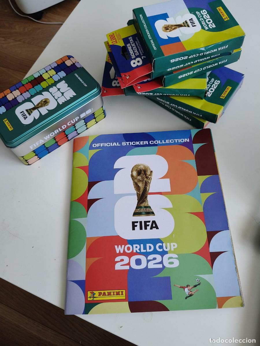 Coleccionismo deportivo: FIFA WORLD CUP 2026. OFFICIAL STICKER COLLECTION. ALBUM CON BASTANTES CROMOS PEGADOS, 6 CAJAS CON 8