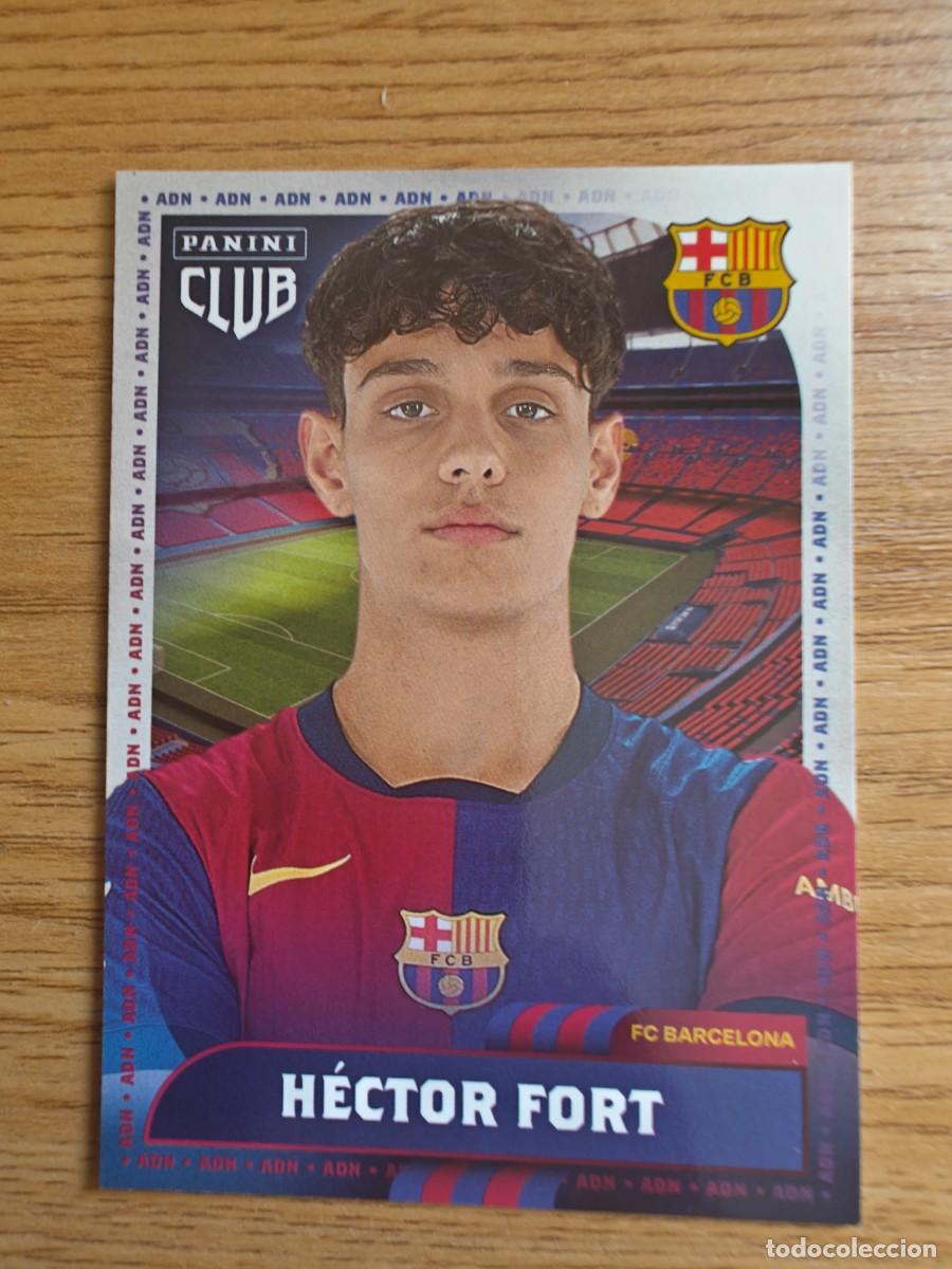 Coleccionismo deportivo: H&eacute;ctor Fort 9 Panini Club Barcelona 24 25 Forza Barsa 2024 2025