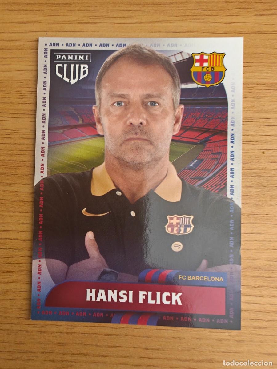 Coleccionismo deportivo: Hansi Flick 4 Panini Club Barcelona 24 25 Forza Barsa 2024 2025