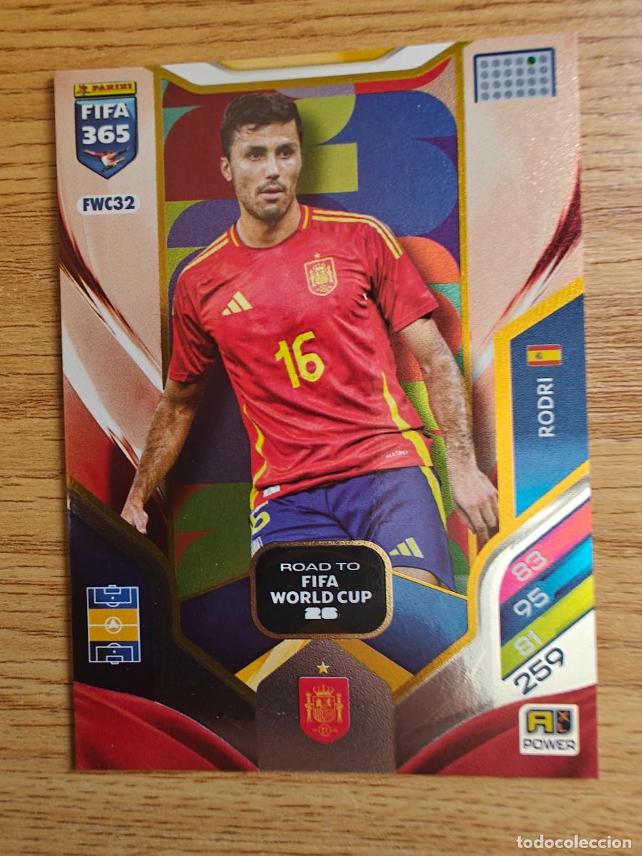 Coleccionismo deportivo: Rodri FWC 32 FIFA 365 2026 Road Mundial Espa&ntilde;a Adrenalyn XL 25 26