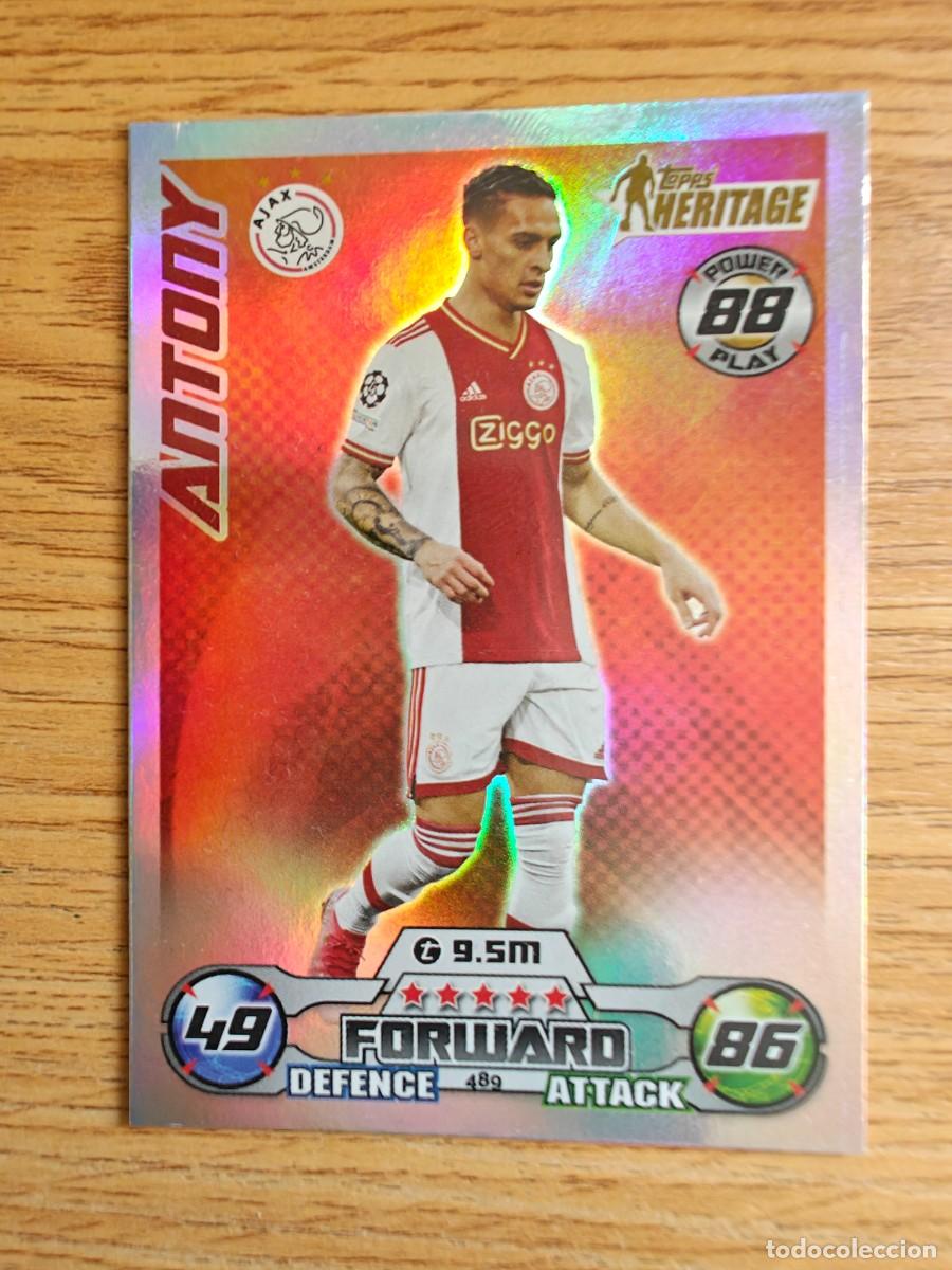 Coleccionismo deportivo: Antony 489 Match Attax 22 23 Ajax Betis Topps Heritage 2022 2023