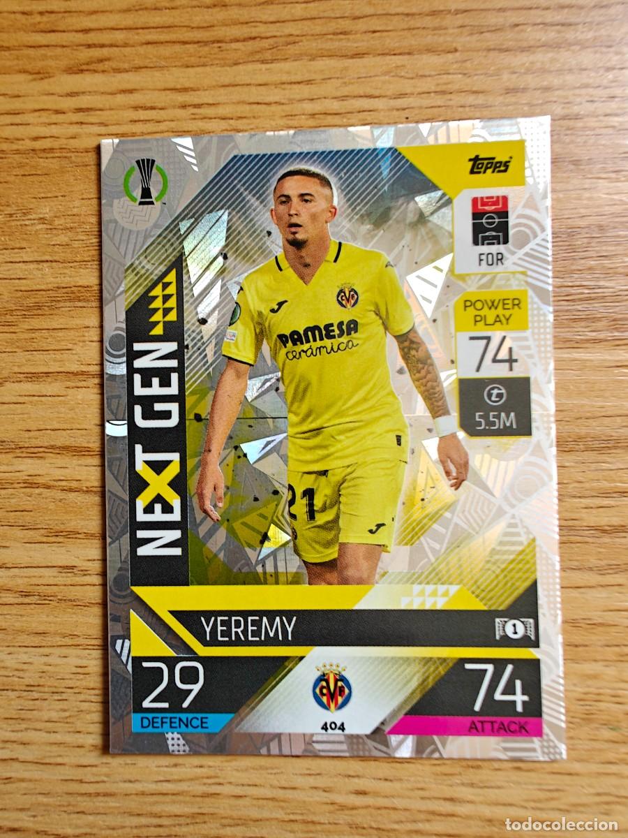 Coleccionismo deportivo: Yeremy Pino 404 Match Attax 22 23 Villarreal Next Gen 2022 2023