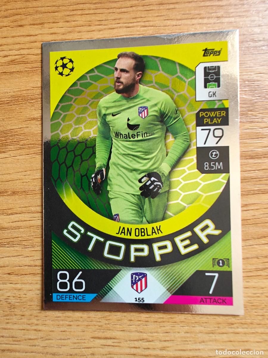 Coleccionismo deportivo: Jan Oblak 155 Match Attax 22 23 Atl&eacute;tico de Madrid Stopper 2022 2023