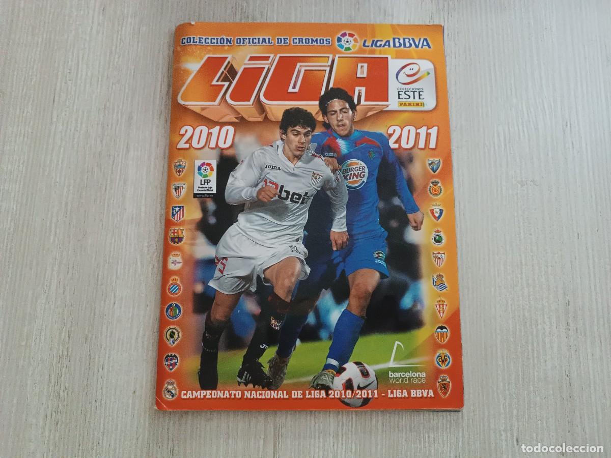 Coleccionismo deportivo: &Aacute;LBUM CASI COMPLETO LIGA ESTE 2010 2011 10 11. MESSI.