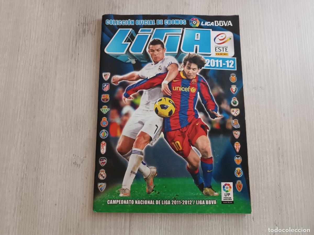 Coleccionismo deportivo: &Aacute;LBUM CASI COMPLETO LIGA ESTE 2011 2012 11 12 .MESSI.