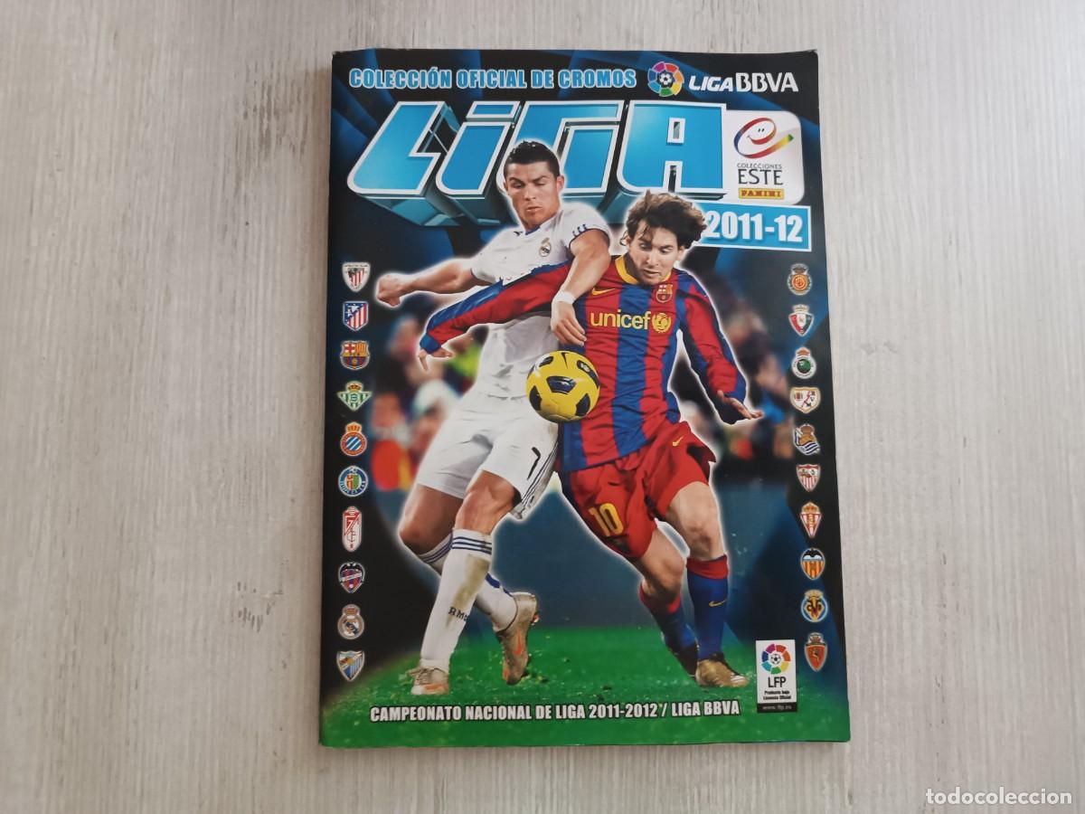 Coleccionismo deportivo: &Aacute;LBUM CASI COMPLETO LIGA ESTE 2011 2012 11 12 .MESSI.