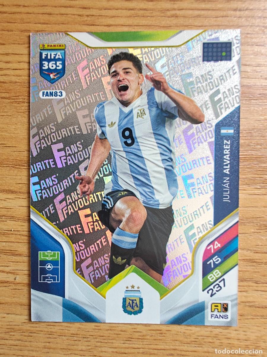 Coleccionismo deportivo: Julian Alvarez 83 FIFA 365 2026 Fans Argentina Atletico Madrid Adrenalyn XL 25 26