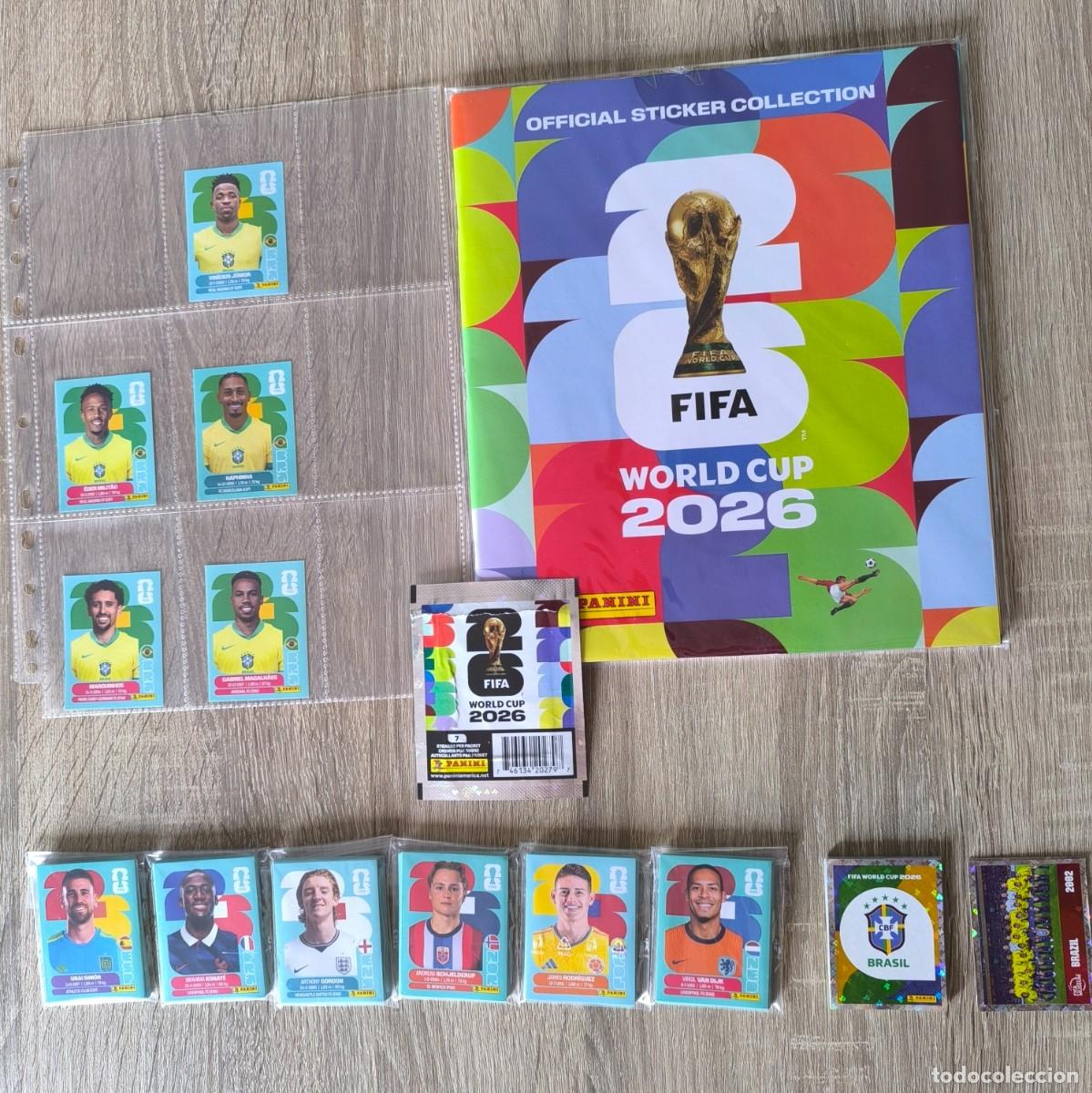 Coleccionismo deportivo: Lote Brasil - Panini FiFA World Cup 2026 + 212 stickers distintos