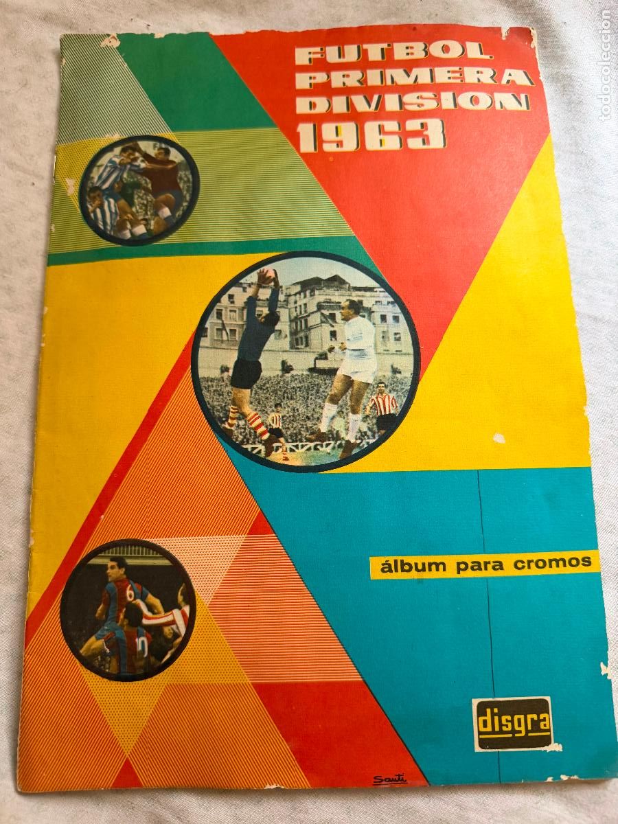 Coleccionismo deportivo: &Aacute;lbum de f&uacute;tbol 1963 disgra