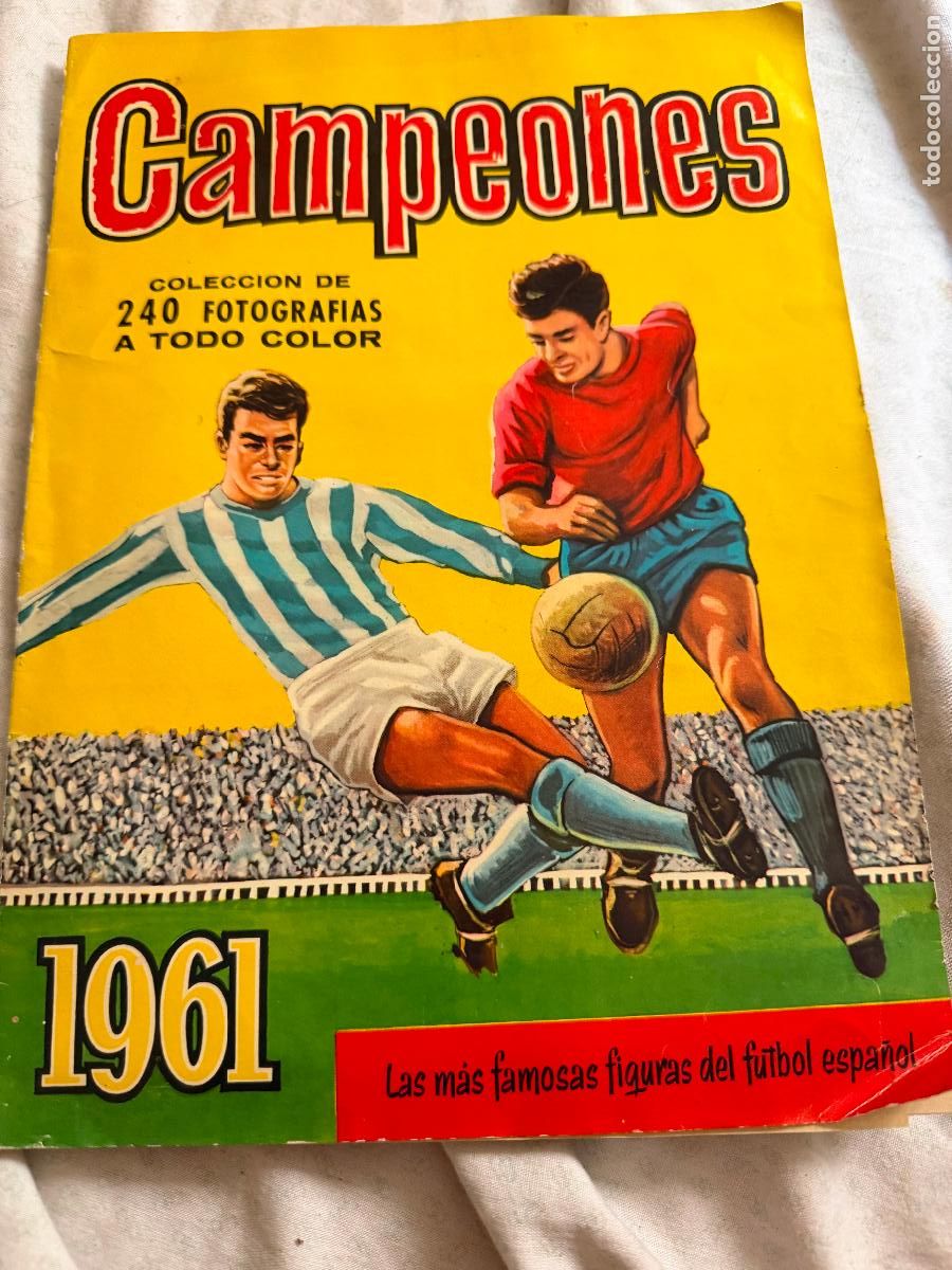 Coleccionismo deportivo: &Aacute;lbum de f&uacute;tbol campeones 1961