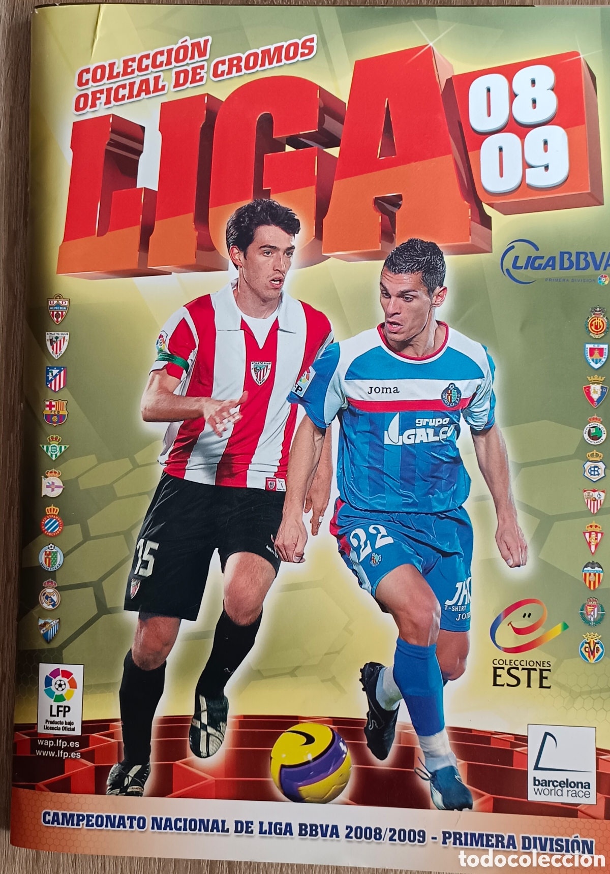 Coleccionismo deportivo: &Aacute;lbum de Panini temporada 2008/2009