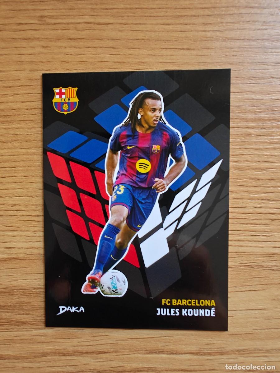 Coleccionismo deportivo: Jules Kound&eacute; GC 15 Daka Top Audicence 25 26 Green Field Cube FC Barcelona 2025 2026