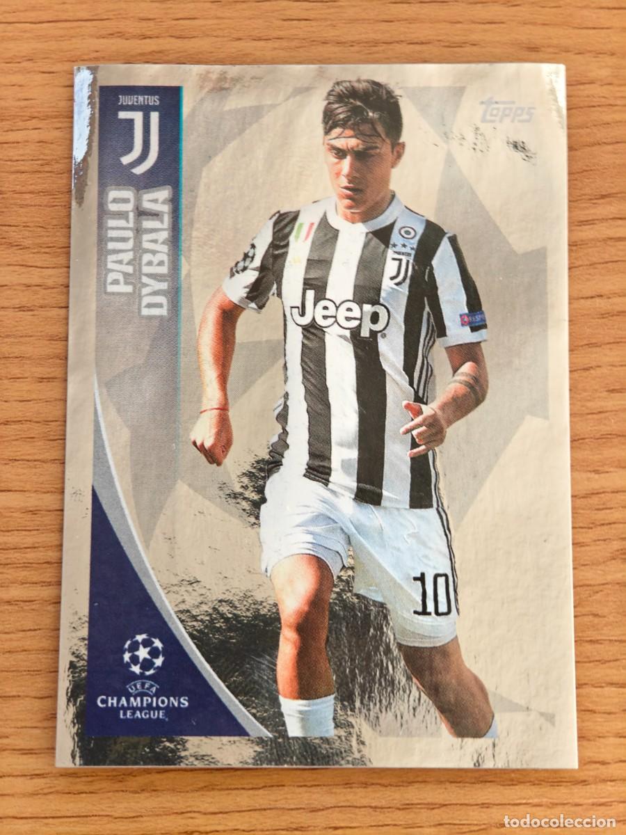 Coleccionismo deportivo: Paulo Dybala 195 Topps UEFA Champions League Sticker 17 18 Juventus 2017 2018