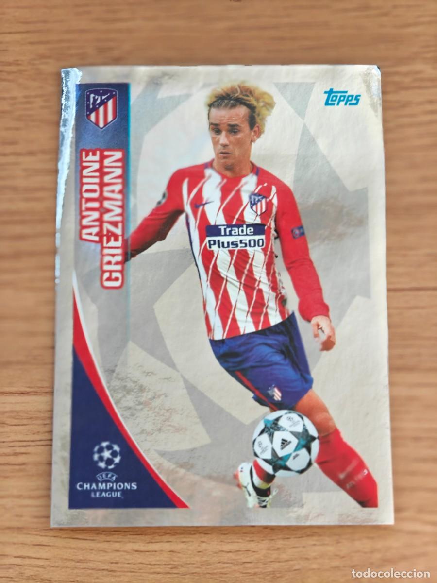 Coleccionismo deportivo: Antoine Griezmann 43 Topps UEFA Champions League Sticker 17 18 Atl&eacute;tico de Madrid 2017 2018