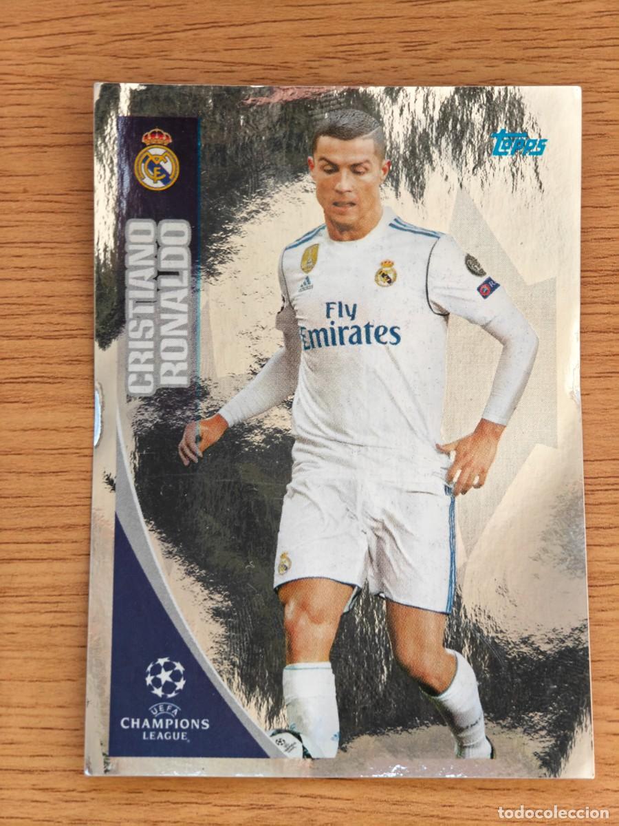 Coleccionismo deportivo: Cristiano Ronaldo 5 Topps UEFA Champions League Sticker 17 18 Real Madrid 2017 2018