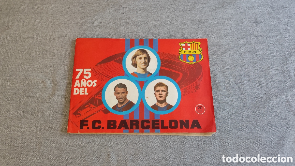 Coleccionismo deportivo: &Aacute;lbum F.C. Barcelona 75 a&ntilde;os del Bar&ccedil;a