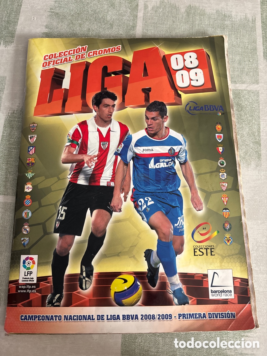 Coleccionismo deportivo: (J) ALBUM LIGA ESTE 2008 2009 CON MAS DE 500 CROMOS I 21 CHICLES ALBUM PARA RECUPERAR