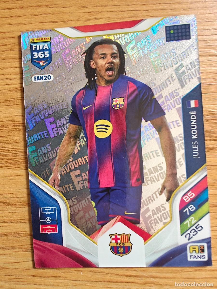 Coleccionismo deportivo: Jules Kound&eacute; FAN 20 FIFA 365 2026 Barcelona Fan Favourite Adrenalyn XL 25 26