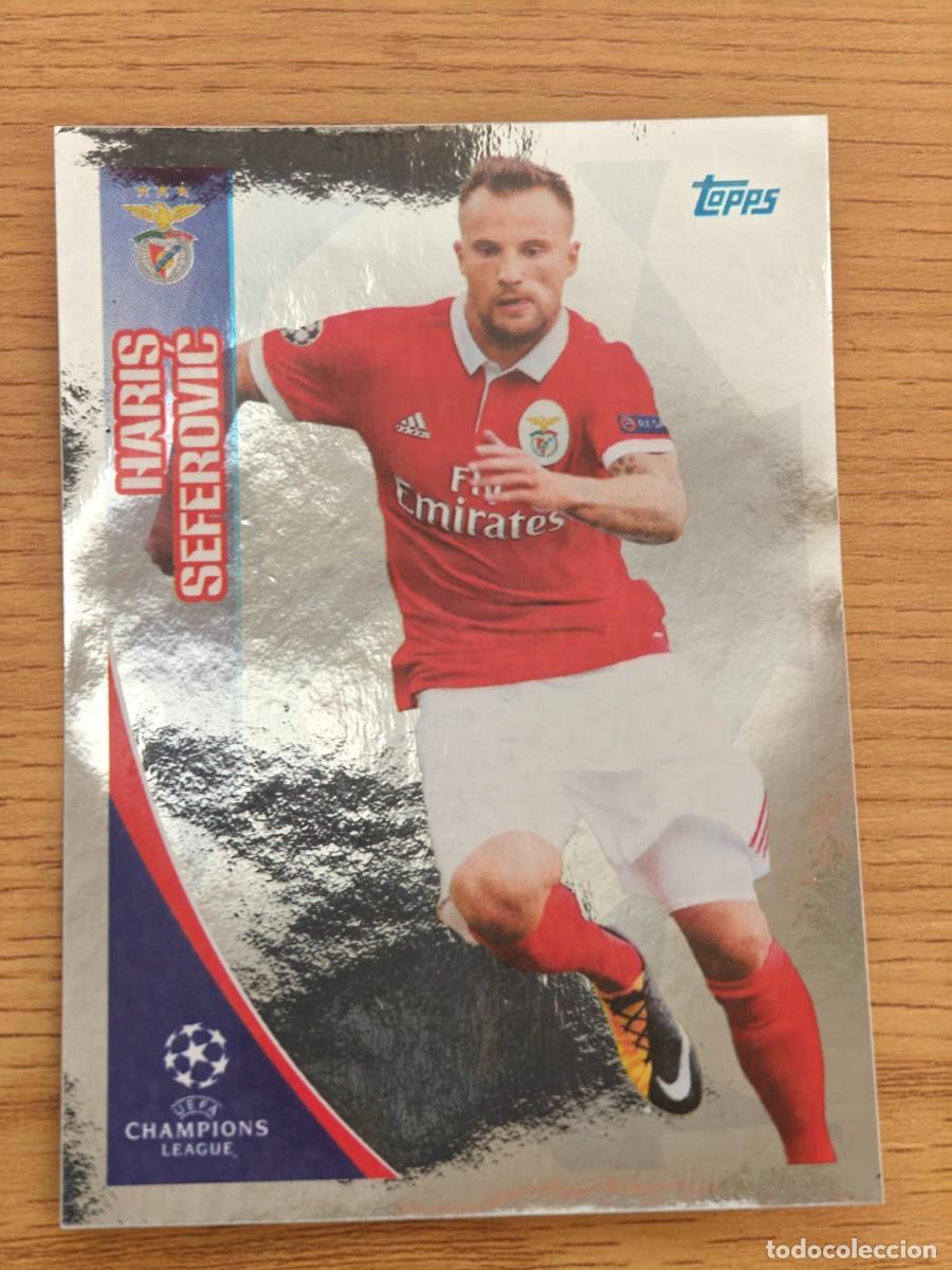 Coleccionismo deportivo: Haris Seferović 290 Topps UEFA Champions League Sticker 17 18 Benfica 2017 2018