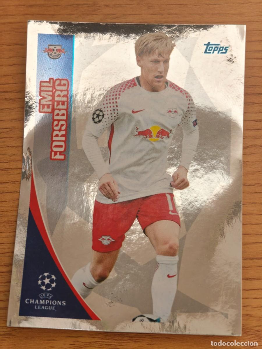 Coleccionismo deportivo: Emil Forsberg 81 Topps UEFA Champions League Sticker 17 18 Leipzig 2017 2018