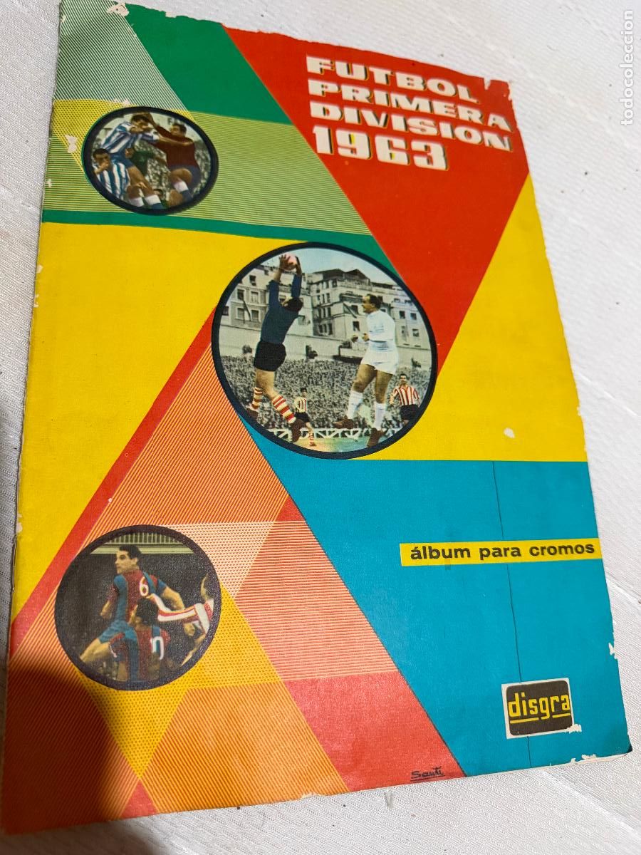 Coleccionismo deportivo: &Aacute;lbum de f&uacute;tbol liga 1963 disgra