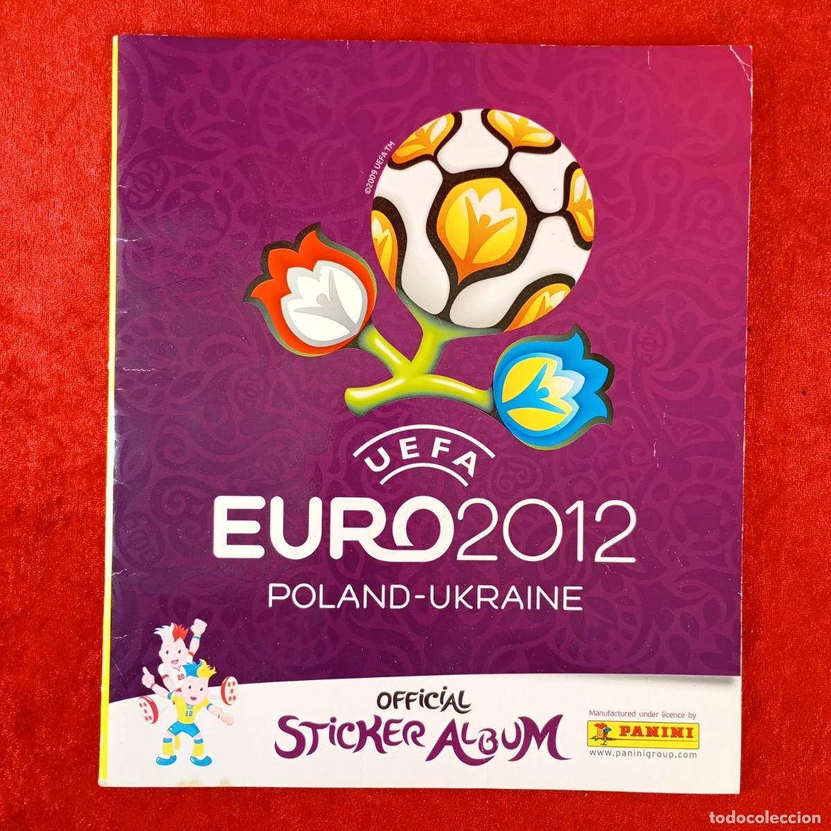 Coleccionismo deportivo: EURO 2012 - UEFA - POLAND-UKRAINE - OFFICIAL STICKER ALBUM - PANINI - ALBUM CROMOS INCOMPLETO / 2243