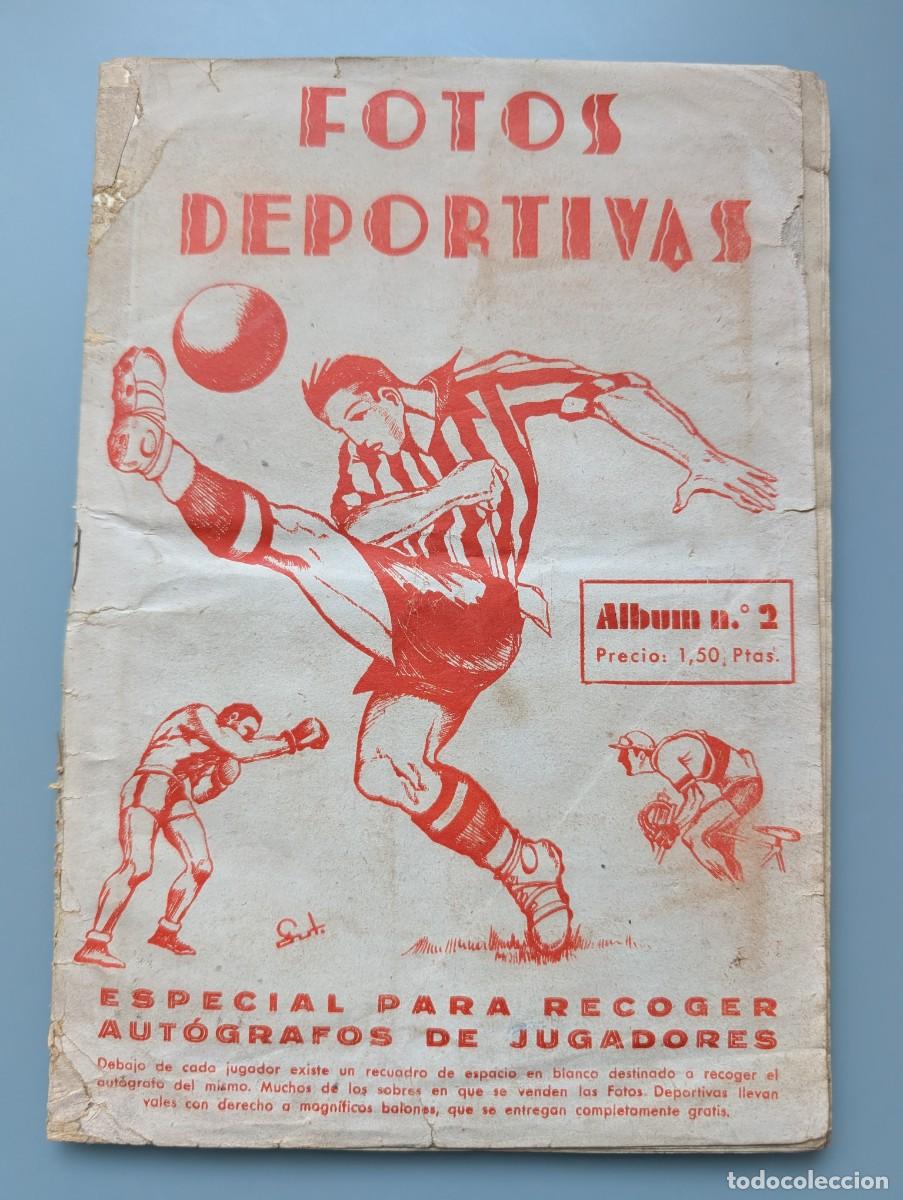 Coleccionismo deportivo: INCREIBLE ALBUM VACIO FOTOS DEPORTIVAS N&ordm;2 LIGA 1942 1943 42/43 EDIT FHER FUTBOL FOOTBALL MBCONSERV