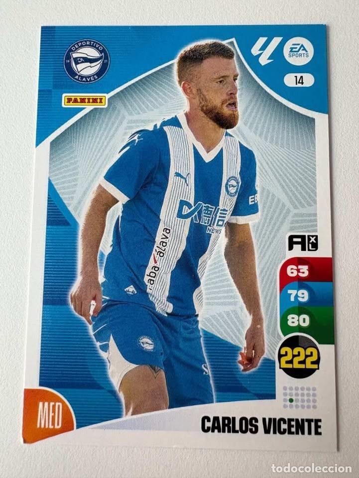 Coleccionismo deportivo: Carlos Vicente Alav&eacute;s 14 Adrenalyn 2024-25